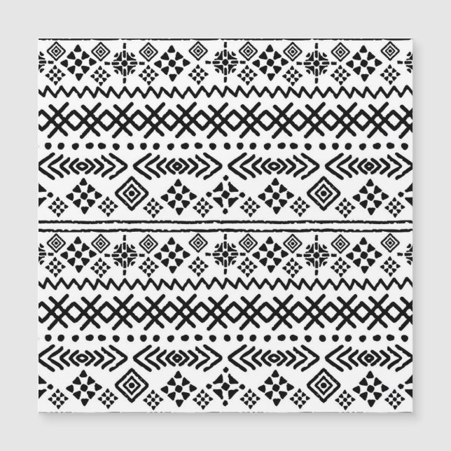 Tribal art boho: geometrisk sömlös. (Framsida)