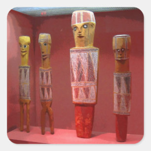 Tribal Art CB Fyrkantigt Klistermärke