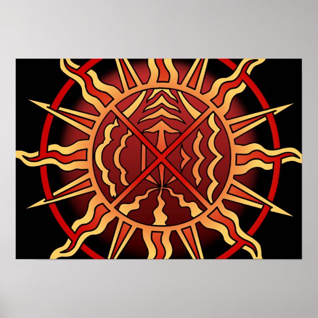 Tribal Art Poster Poster av inbyggda bilder (Framsidan)
