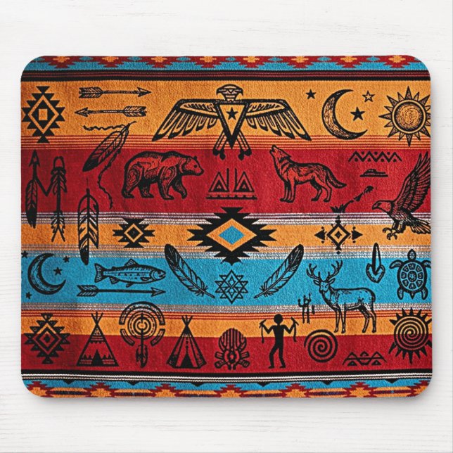 Tribal Art Skrivbords Musmatta (Framsidan)
