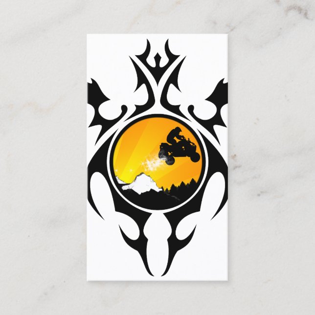 Tribal atv banz visitkort (Framsida)