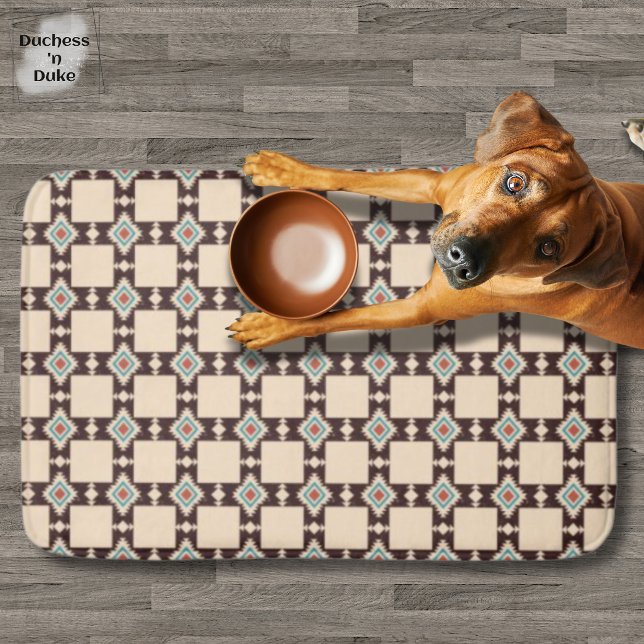 Tribal Aztec Cross Pattern Absorbent Mat Badrumsmatta (Tribal Aztec Cross Pattern Absorbent Mat)