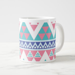 Tribal aztec-färgad mönster jumbo mugg