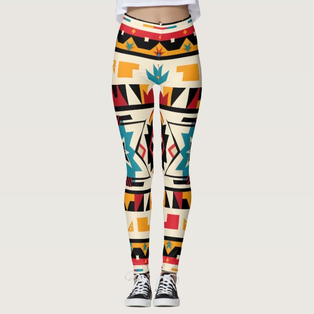 Tribal Aztec Leggings (Framsida)