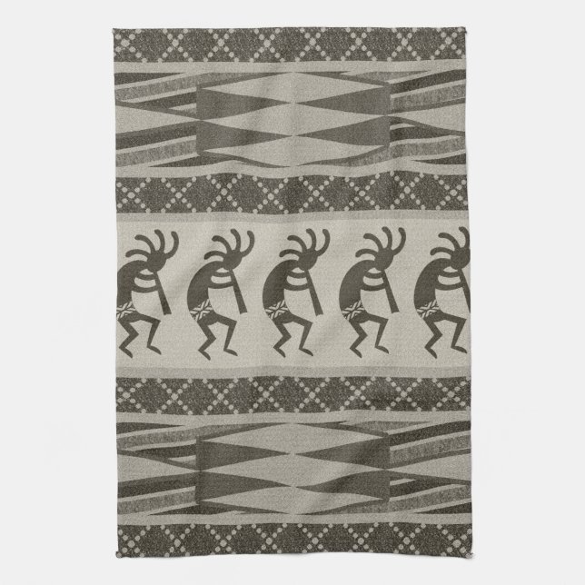 Tribal Aztec Mönster Kokopelli Southwest Kökshandduk (Vertikal)