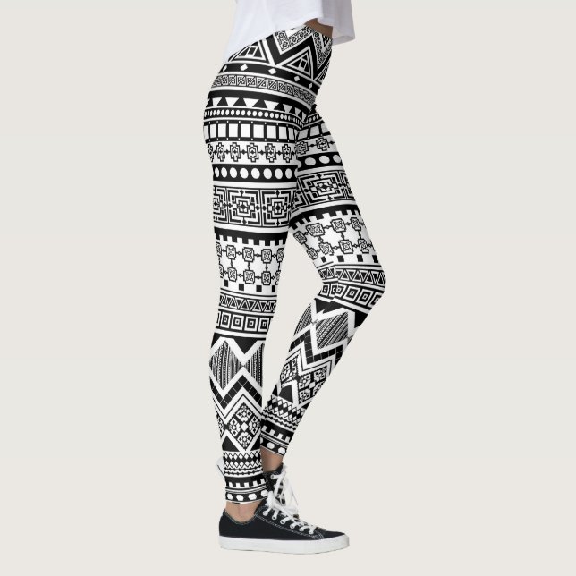 Tribal Aztec mönster Leggings (Höger)