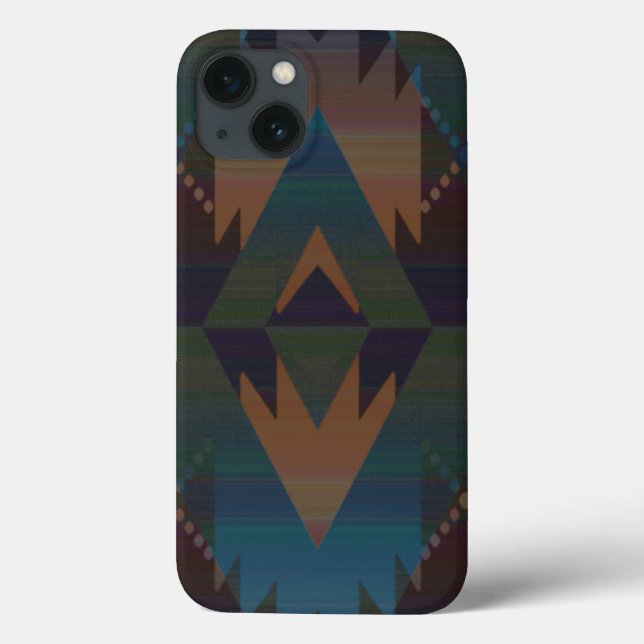 Tribal Aztec Mönster Southwest Design iPad Case (Baksida)