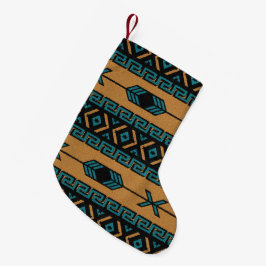 Tribal Aztec Mönster Southwest jul Julafton Liten Julstrumpa