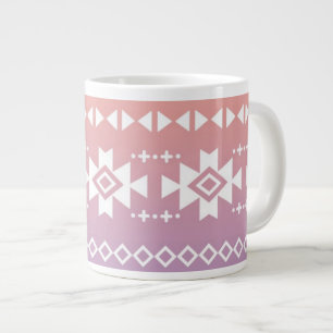 Tribal aztec-ombré-mönster jumbo mugg