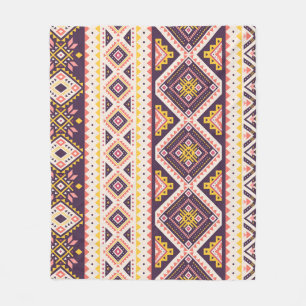 Tribal Aztec stripe, geometric mönster. Fleecefilt