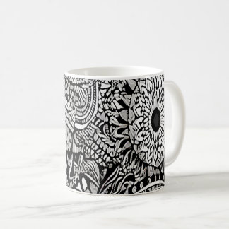 Tribal b/w kaffemugg
