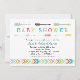 Tribal Baby Shower inbjudan neutralt gender