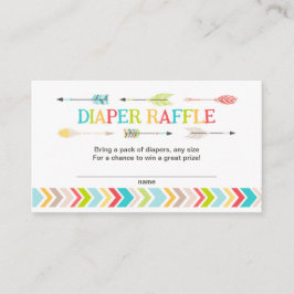 Tribal babydusch, raffle biljett/spel tilläggskort