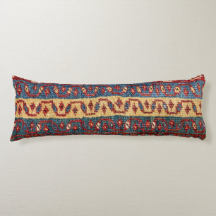 Tribal Bands Zig Zag Gult Blue Red Linjer Kroppskudde