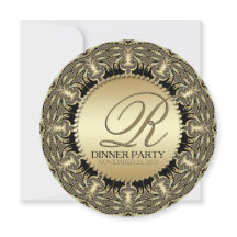 Tribal Baroque Golden Dinner Party (Round)