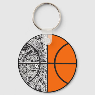 Tribal Basketball Nyckelring