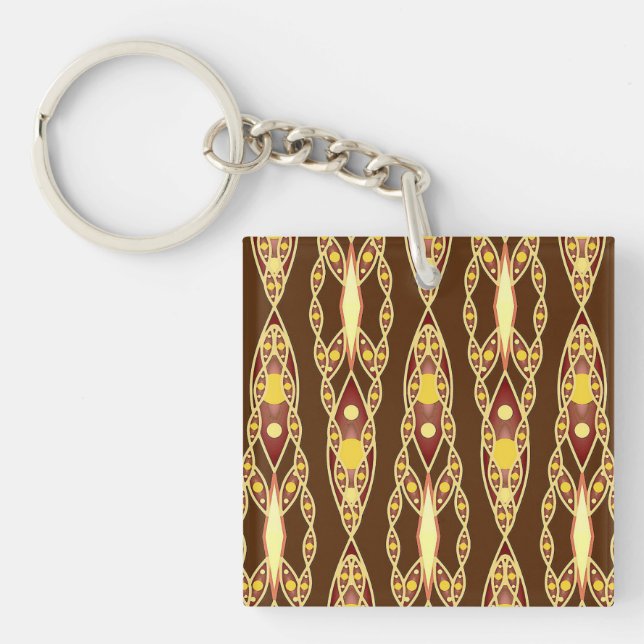 Tribal Batik - Chokladbrun och Beige (Framsidan)
