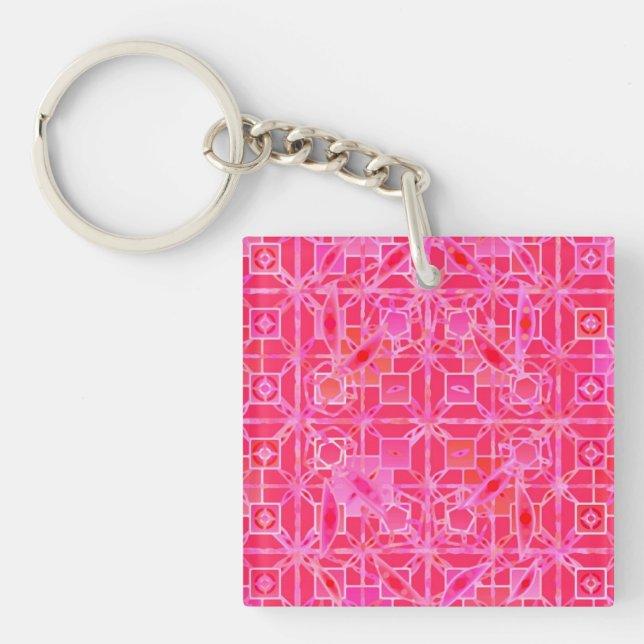 Tribal Batik - Fuchsia-rosans nyanser (Framsidan)