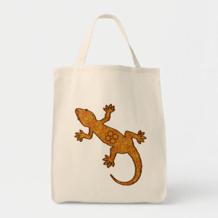 Tribal Batik Gecko - Rust, Amber och Tan Tygkasse