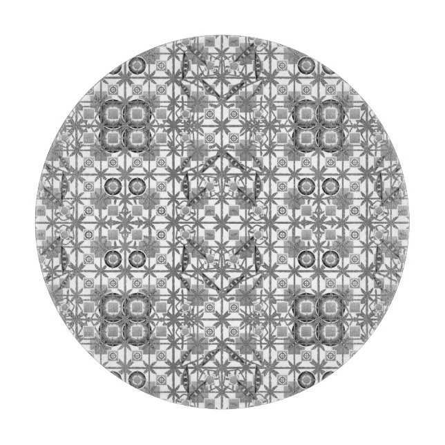 Tribal Batik - grått / grått, svartvitt (Framsidan)