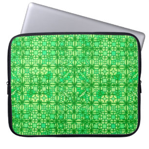 Tribal Batik - gröntens nyanser Laptop Sleeve