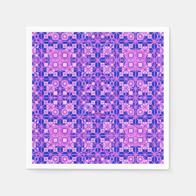 Tribal Batik - lilans nyanser Pappersservett (Framsidan)