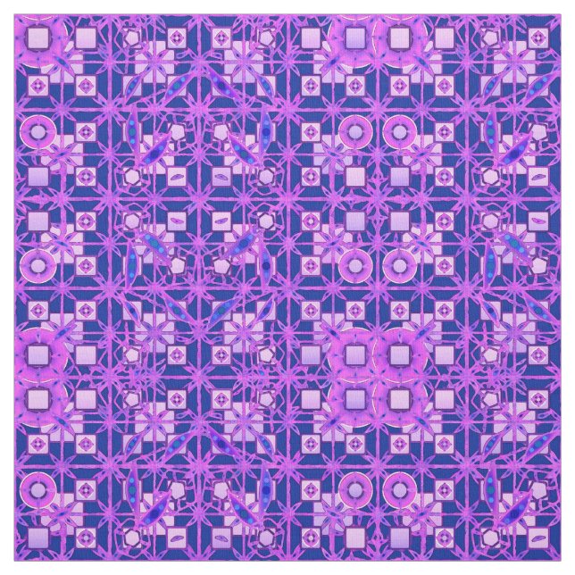 Tribal Batik - lilans nyanser Tyg (Provkarta)