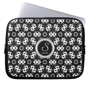 Tribal Batik Mönster Monogram 10-tums bärbar dator Laptop Sleeve