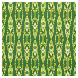 Tribal Batik - Mörk grönt och Avocado Tyg