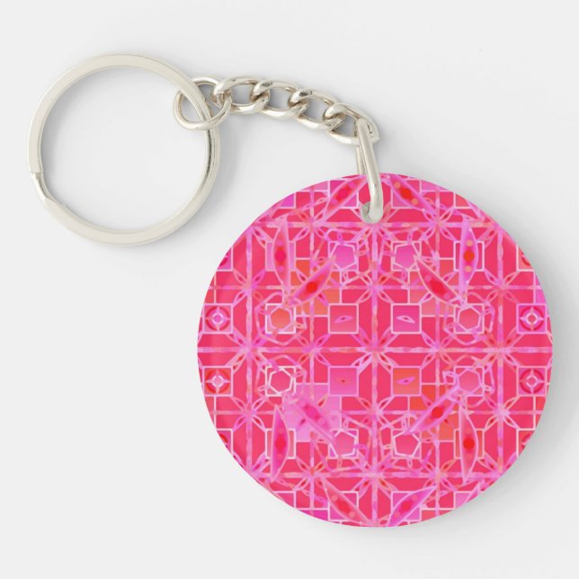 Tribal Batik - nyanser av fuchsia rosa (Framsidan)