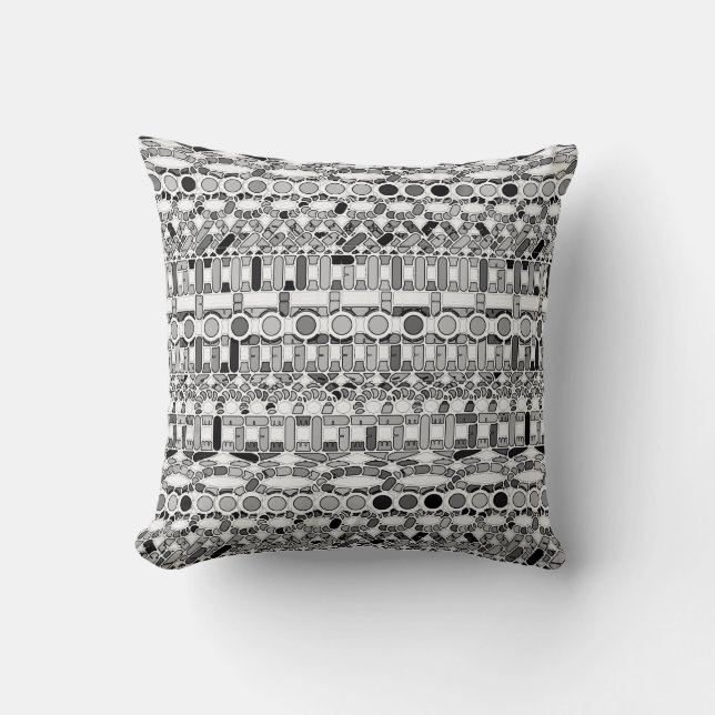 Tribal Batik - nyanser av grått Kudde (Framsida)