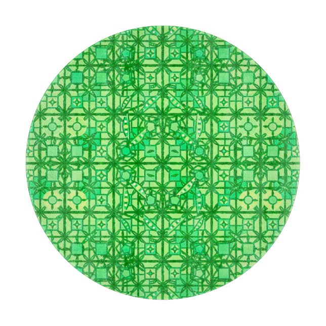 Tribal Batik - nyanser av grönt (Framsidan)