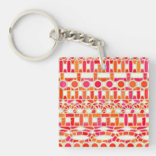 Tribal Batik - nyanser av orange och rosa