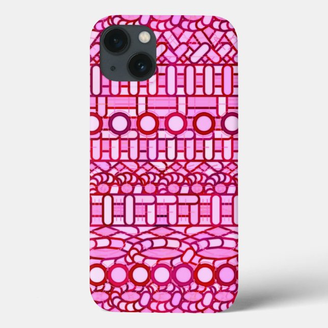 Tribal Batik - nyanser av rosa och vinrött (Baksida)