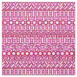 Tribal Batik - rosa- och burgundskärmar Tyg