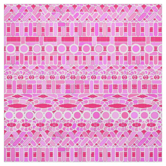 Tribal Batik - rosans nyanser Tyg (Provkarta)