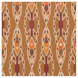 Tribal Batik - Rust, Terracotta och Beige Tyg