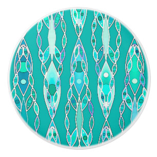 Tribal Batik - Turquise och Aquamarine Knopp