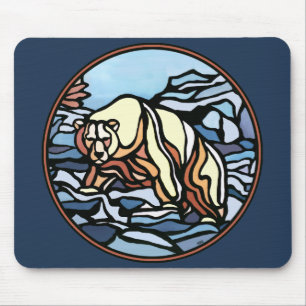 Tribal Bear Art Mousepad Snyggt Wildlife Mousepad Musmatta