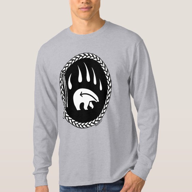 Tribal Bear Art Shirt Bear Klo Manar Tee Shirts (Framsida)
