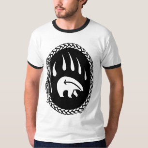 Tribal Bear Art Womens Jersey Bear Klo Shirts T Shirt