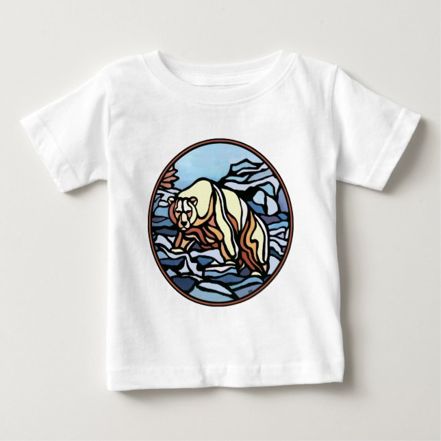 Tribal Bear Baby Shirt Polar Bear Baby Shirts Tröja (Framsida)