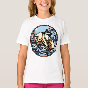 Tribal Bear Girl's T-shirt Polar Bear Barn tröja