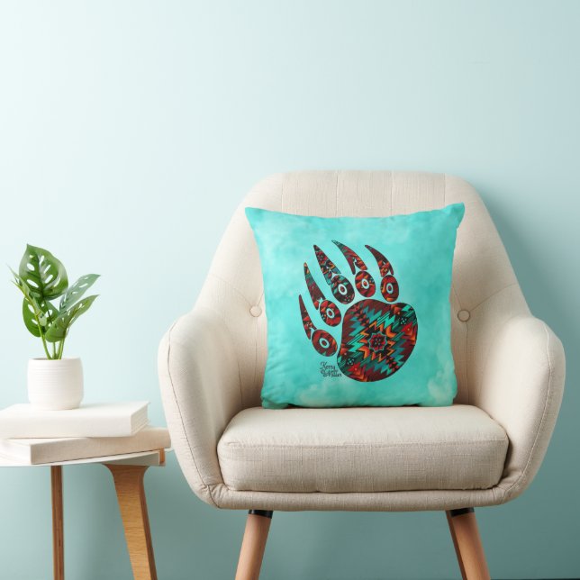 Tribal Bear Tass Dekorativ kudde (Stol)