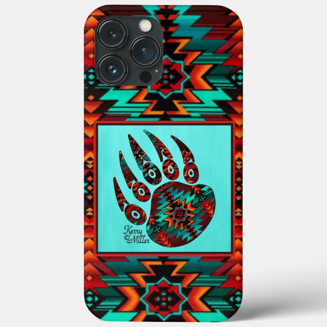 Tribal Bear Tass Fodral-Mate iphone case (Baksida)