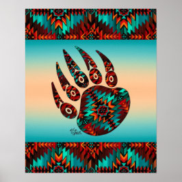 Tribal Bear Tass Poster