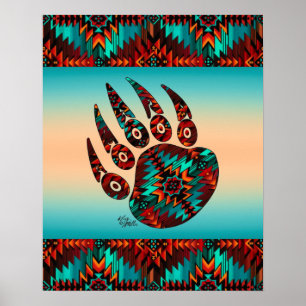 Tribal Bear Tass Poster