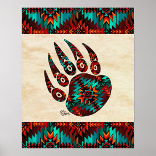 Tribal Bear Tass Poster