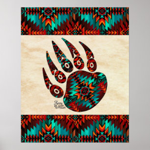 Tribal Bear Tass Poster