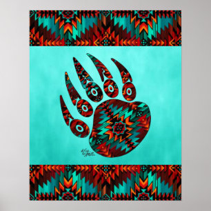 Tribal Bear Tass Poster